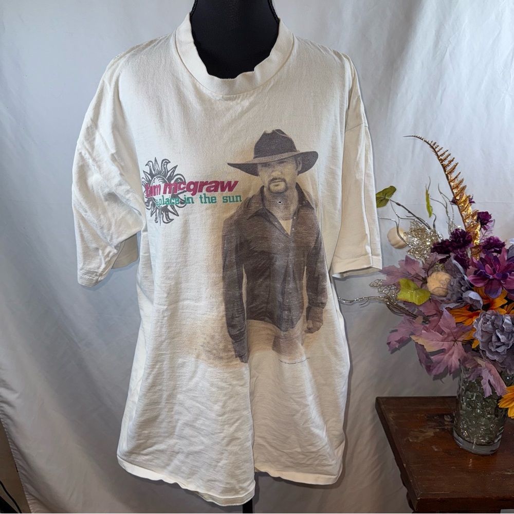 Vintage Tim McGraw Places in the Sun Vintage All Sport Graphic Tee XL